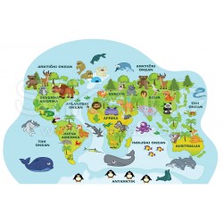 Mapa sveta 8 stiker